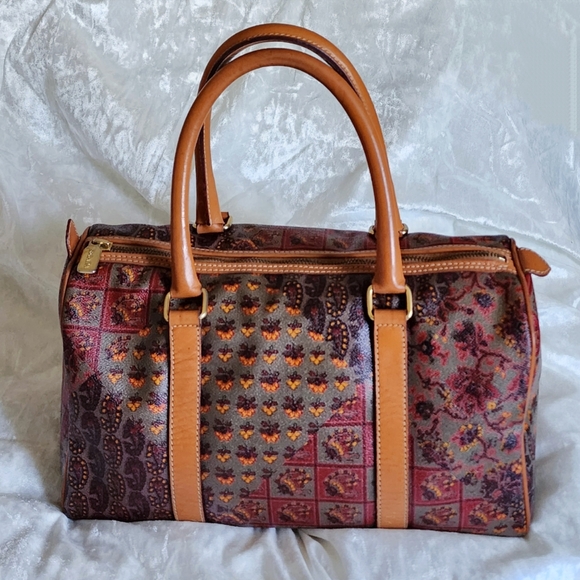 Vintage Escada Brown Leather Speedy Bag - Picture 6 of 10